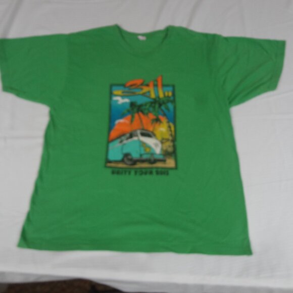 311 UNITY TOUR 2013 PALM TREES VW BUS - GREEN XL T-SHIRT L211 (SPOT C PICS) - Picture 4 of 10
